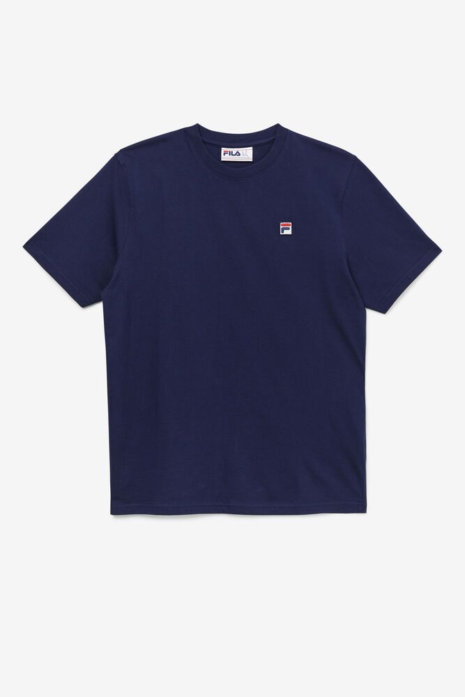 Fila Quartz T-Shirt Navy - Mens - 65304SJLY